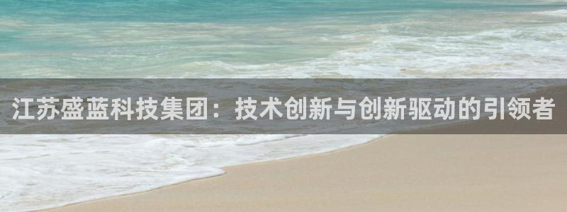 正规cq9电子平台：江苏盛蓝科技集团：技术创新与创新驱动的引