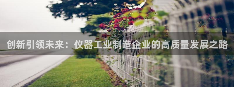 澳门cq9传奇电子：创新引领未来：仪器工业制造企业的高质量发