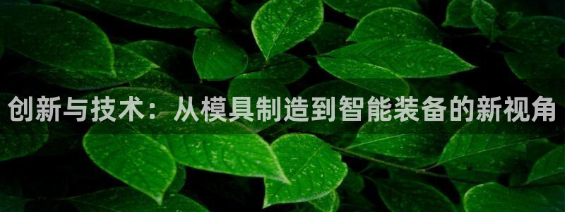 cq9电子爆分视频宙斯：创新与技术：从模具制造到智能装备的新