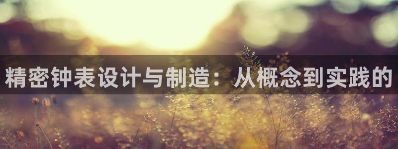 集电宝CQ9电子：精密钟表设计与制造：从概念到实践的