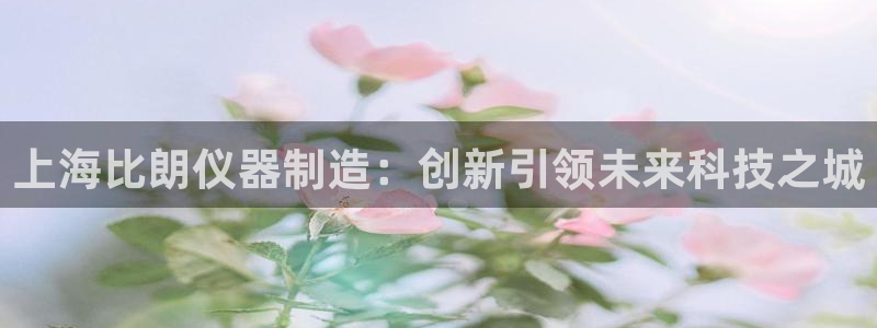 cq9电子火之女：上海比朗仪器制造：创新引领未来科技之城