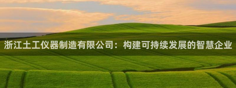 玩cq9电子：浙江土工仪器制造有限公司：构建可持续发展的智慧