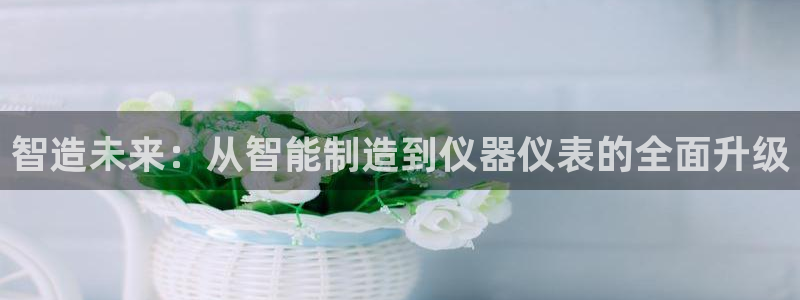 cq9电子平台哪里玩：智造未来：从智能制造到仪器仪表的全面升