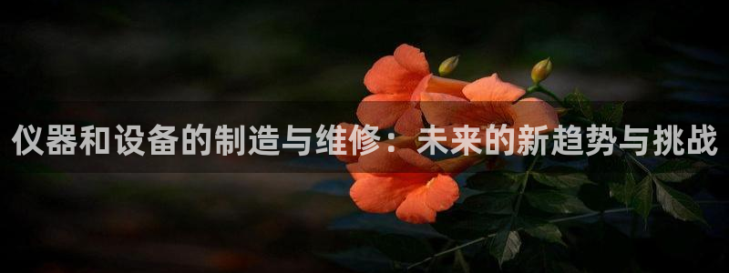 cq9电子武圣：仪器和设备的制造与维修：未来的新趋势与挑战