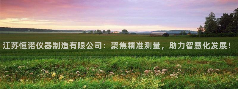 CQ9传奇电子在线：江苏恒诺仪器制造有限公司：聚焦精准测量，